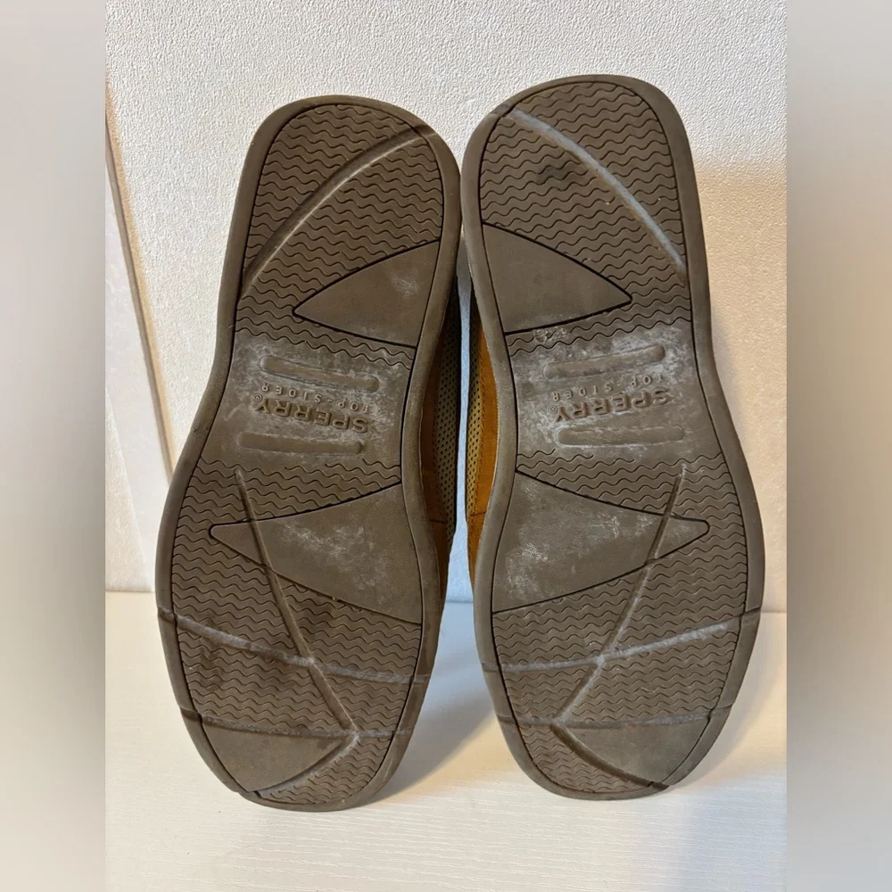 Sperry | Kids Tan Leather Boat Shoes | Size 6M